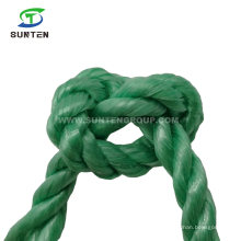 3 Strand Twisted/Twist Green PP/Polypropylene Splitfilm/Split Film Rope for Agriculture Packing